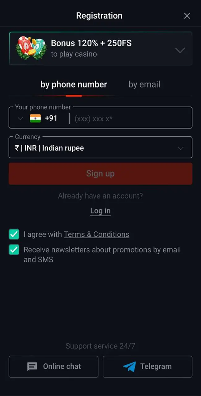 User-Friendly Interface for Seamless Gameplay Registration form.