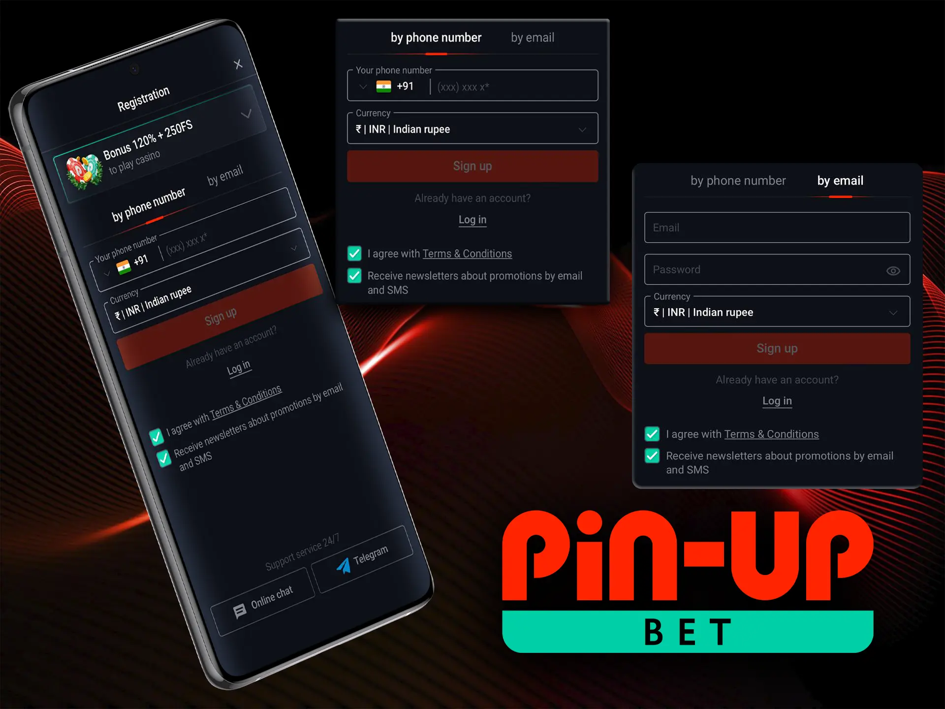 Register for Pin Up Mobile App Account